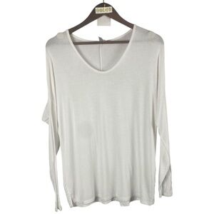 ASOS white lg sleeve tee//S